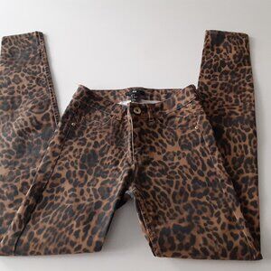 H&M Cheetah Print skinny jean sz 4